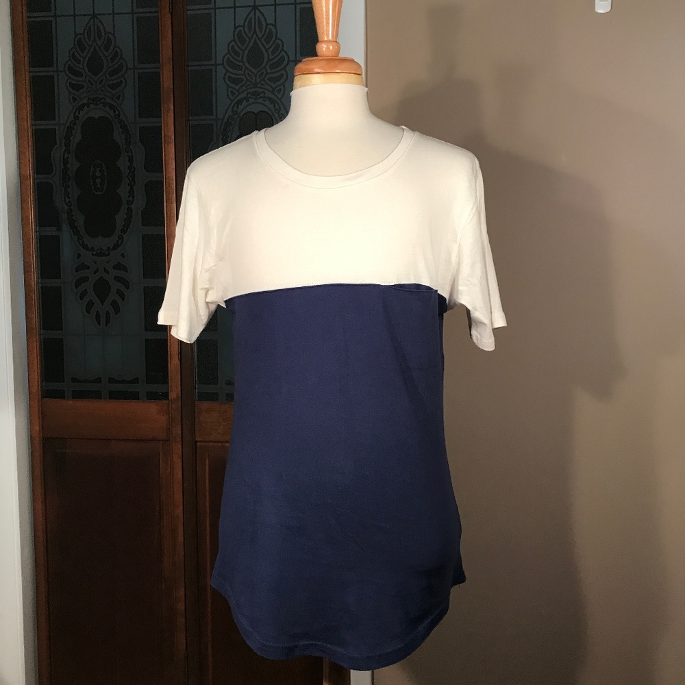 Matiere Short Sleeve Colorblock Pocket Tee